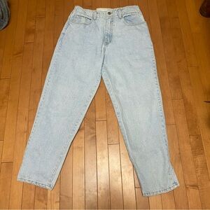 Pepe Jeans High Rise Light Wash Blue Mom Jeans